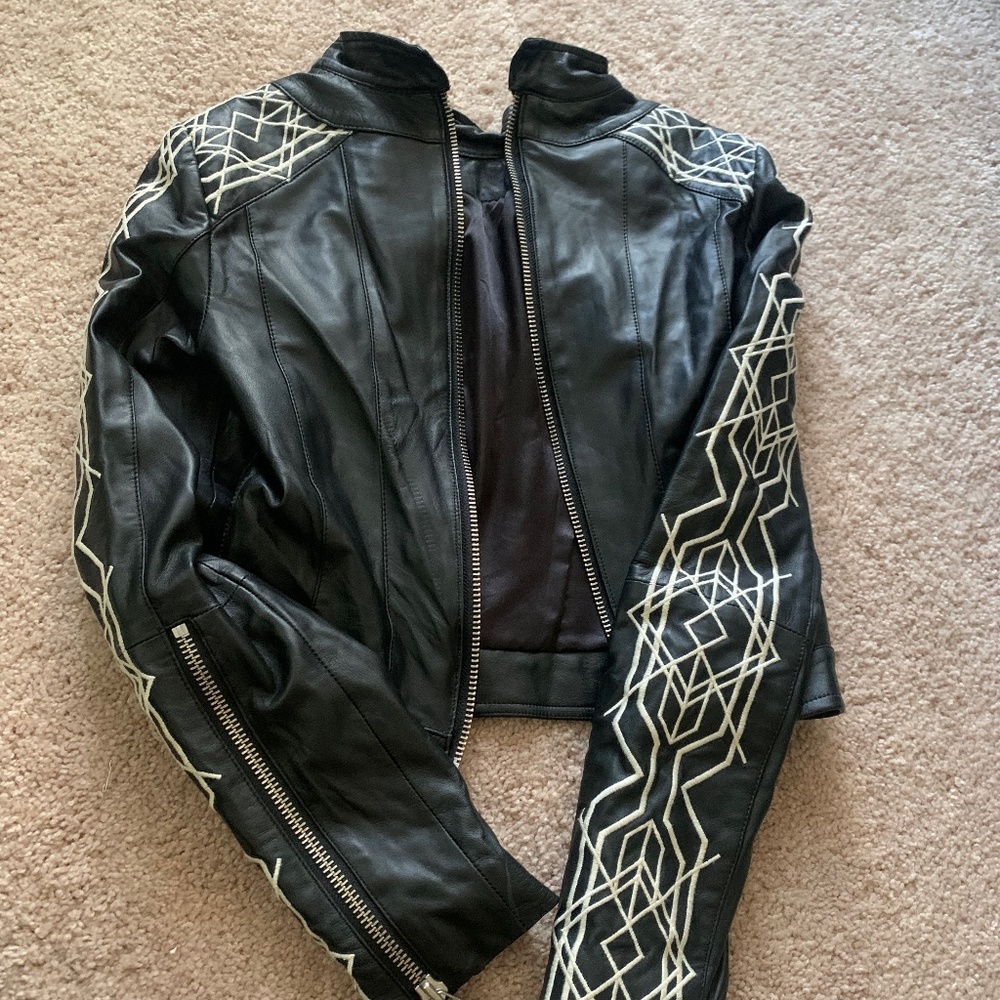 Leather jacket NIKKIE